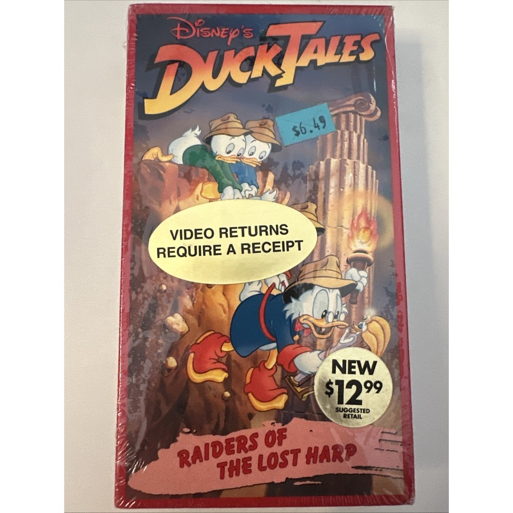 Children's Sealed Disney's  Ducktales: Raiders of the Lost Harp (VHS, Tape 1990)